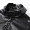 Herren Neue PU-Lederjacke Modische Jugend Lose Amerikanische Modemarke Lässige Hübsche Motorrad Fliegende Lederjacke Frühling und Herbst