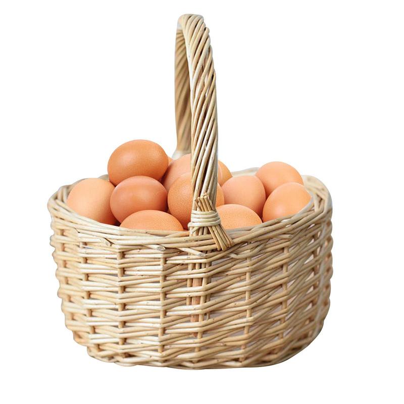 Blumenarrangementskorb Handgewebte Mini Weidenrattan Körbe mit Griff Blumenkorb Aufbewahrungskorb Hochzeitsblumenkörbe