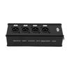 4 Channel XLR Sound Ethernet Converter Network Cable Converter Stage Light Adapter Passive Operation No Signal Loss EMI