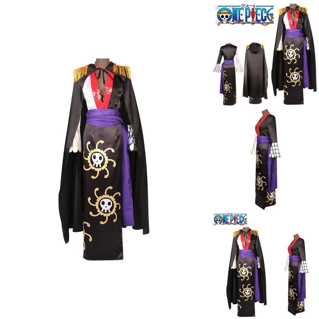 Fantasia Cosplay da Imperatriz das Cobras Hancock Para Fãs de One Piece