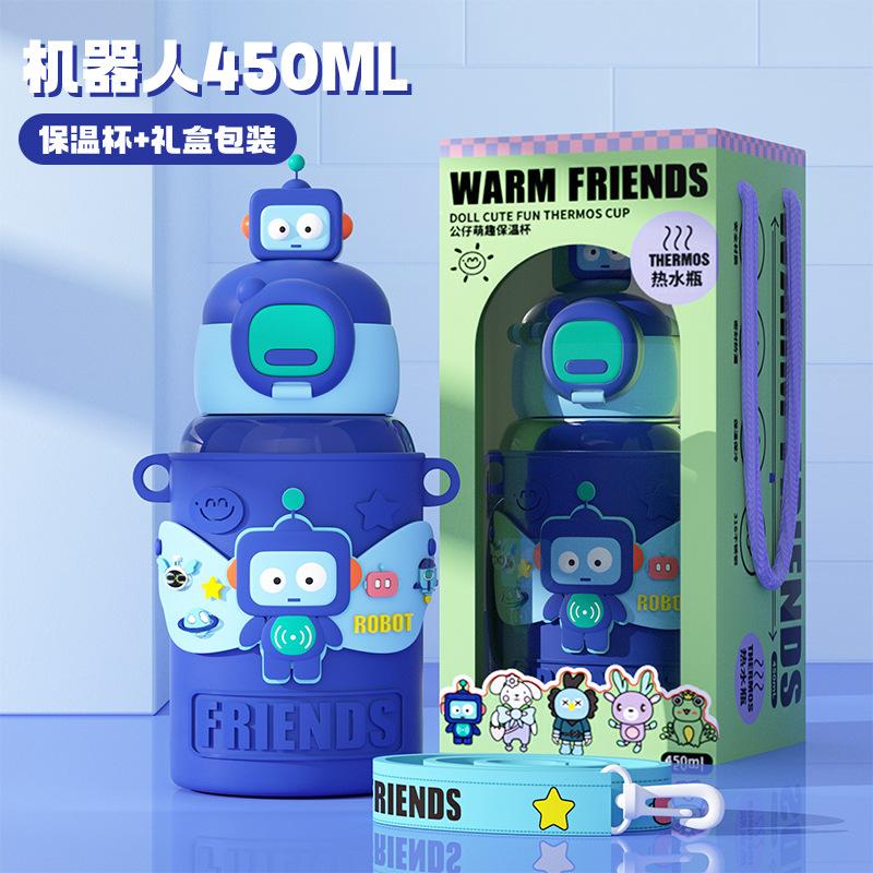 Large capacity portable double drink outdoor male and female students high value water cup