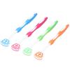 Plastic Tongue Scraper Portable Freshen Breath Tongue Scraper Tongue Brush Cleaner  For Oral Care