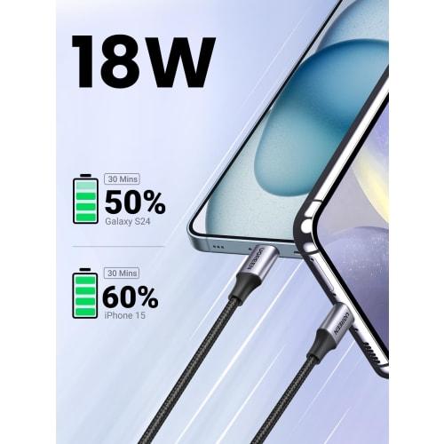 UGREEN USB Type C Cable USB A To USB C Cable Nylon Braided 3A Quick Charge Compatible with Quick Charge 3.0/2.0 Compatible with 56K Register Compatibl