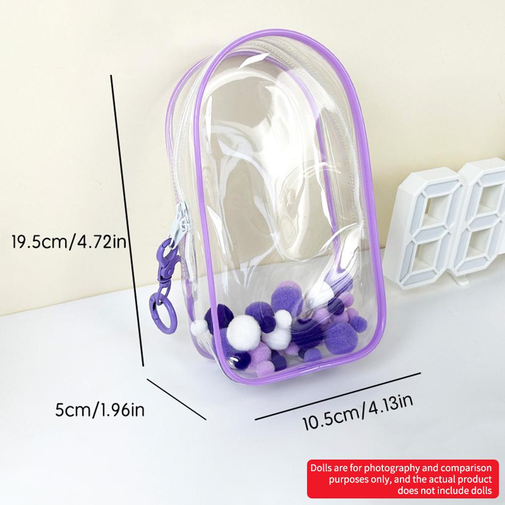 1PC Rubberized Doll Protection Cover, Transparent Pvc Dust-Proof Display Bag, Outdoor Storage Box For Labubu