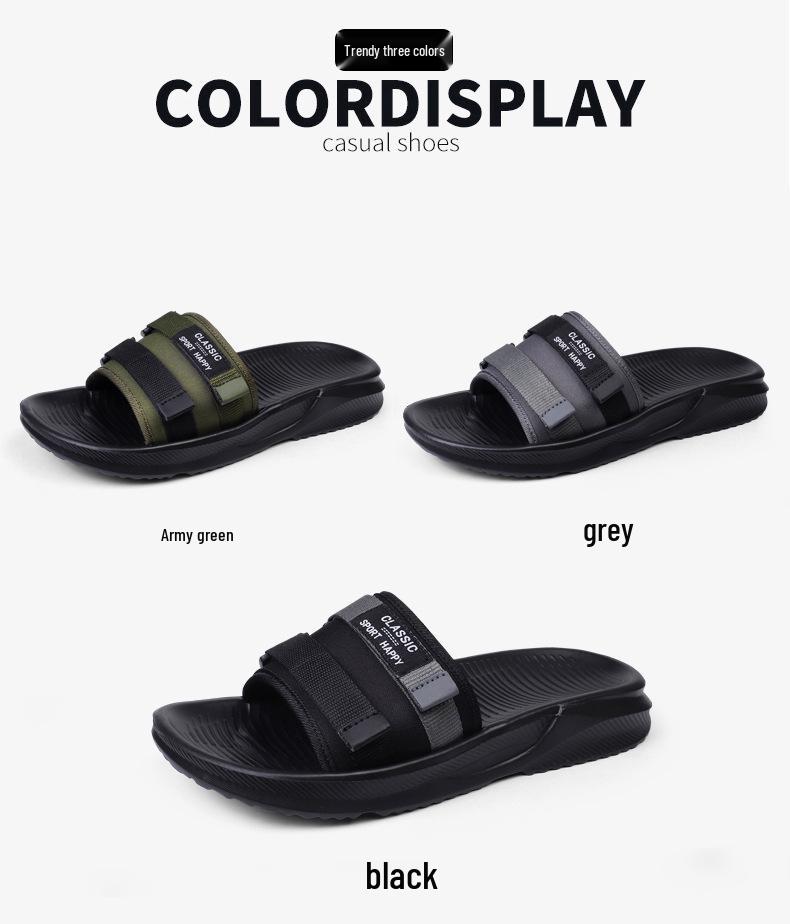 2025 Men's Trendy Soft Bottom Flip-Flops: Summer & Autumn Korean Style Outdoor Slippers