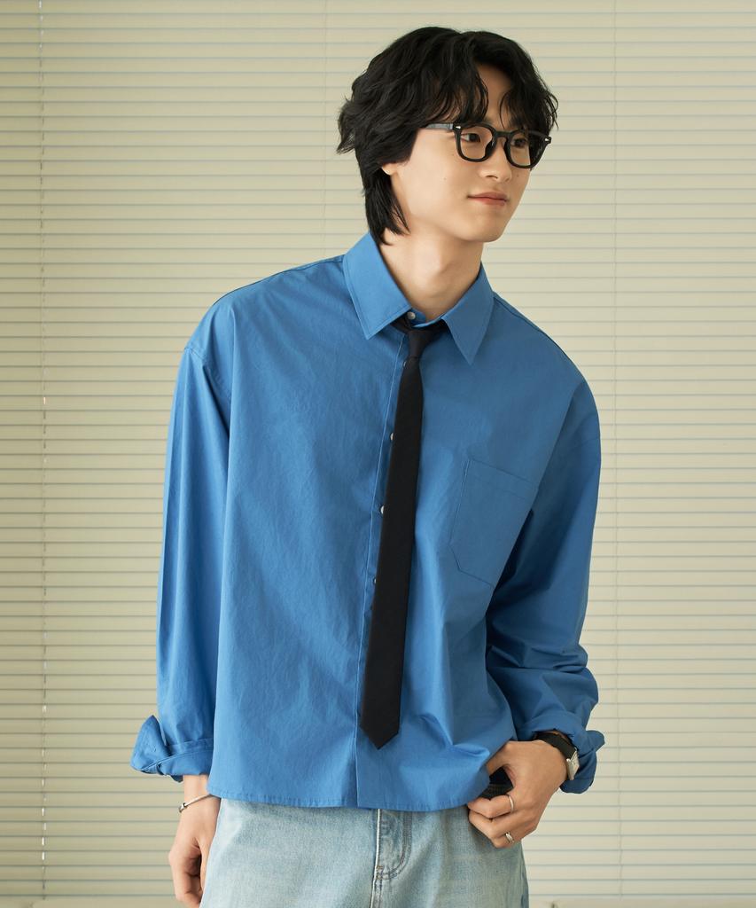 HYOJI 26 Ss Semi-Crop Bio-Washed Shirt (8 Colors)