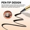 Glatter Gel-Eyeliner-Stift Wasserdicht Silber Schwarz Hohe Pigmentierung Wischfest Eyeliner-Stift Mehrfach verwendbar Lidschatten Make-up Kosmetik