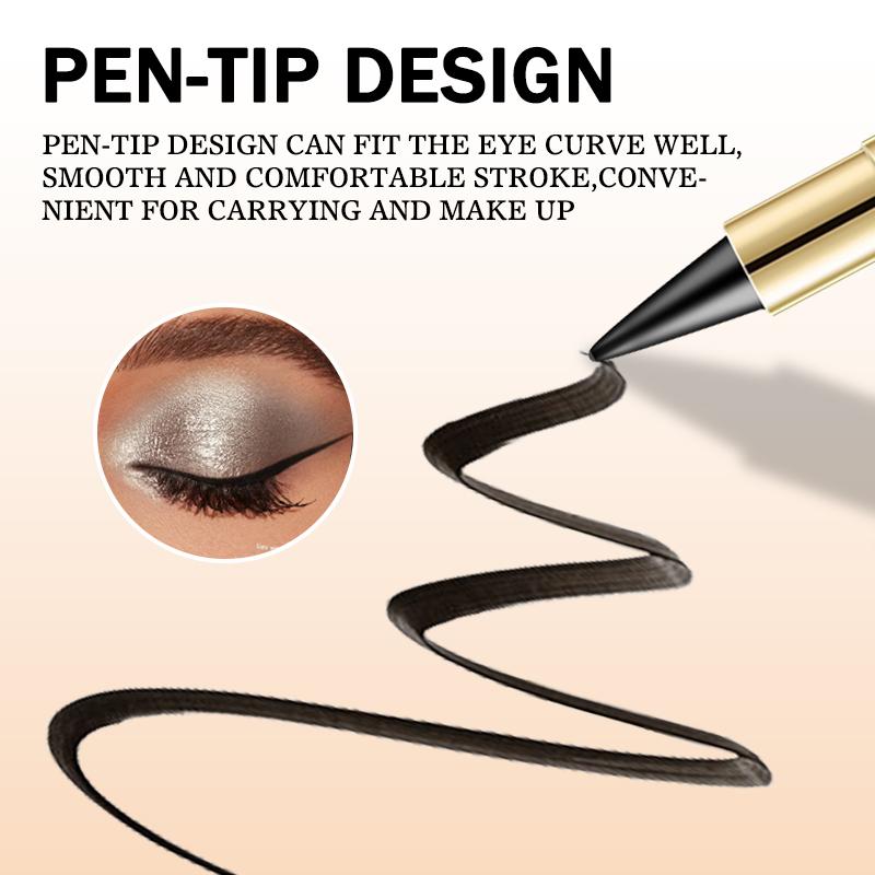 Glatter Gel-Eyeliner-Stift Wasserdicht Silber Schwarz Hohe Pigmentierung Wischfest Eyeliner-Stift Mehrfach verwendbar Lidschatten Make-up Kosmetik