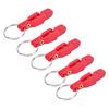 10Pcs Heavy Tension Snap Release Clip Fishing Trolling Padded Release Clip with Key Ring for Planer Board Kite Red