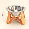 §Raised Cat Bowls Cat Food Bowl 304 Stainless Steel Shatter-resistant Elevated Pet Supplies For Puppy Cat
