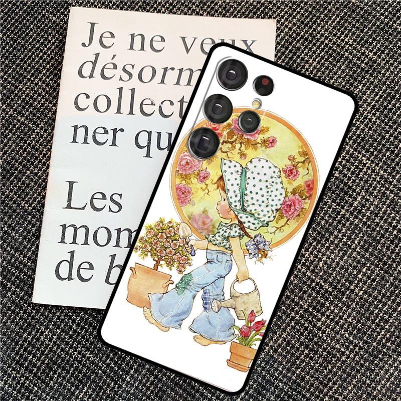 Sarah Kay pattern Case For Samsung Galaxy S21 S22 S23 S24 Ultra Note 20 Note 10 S8 S9 S10 Plus S20 FE Cover