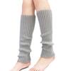 Winter Warm Knitted Leg Warmers Loose Style Lady Boot Knee Stockings Leggings Warm Boots Leg Punk Solid Black Cool Long Socks