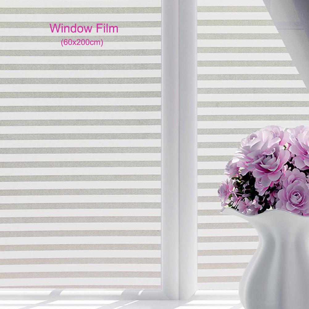 Frosted Window Film Privacy Sun Blocker Blinds Style 60x200cm Heat Insulation Sticker