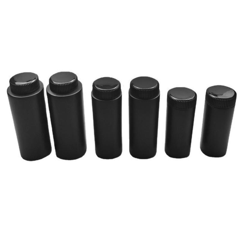 1PC 100ML/150ML Black Talcum Powder Bottle Refillable Cosmetic Powder Dispenser Plastic Powder Container Empty Pots Bottles