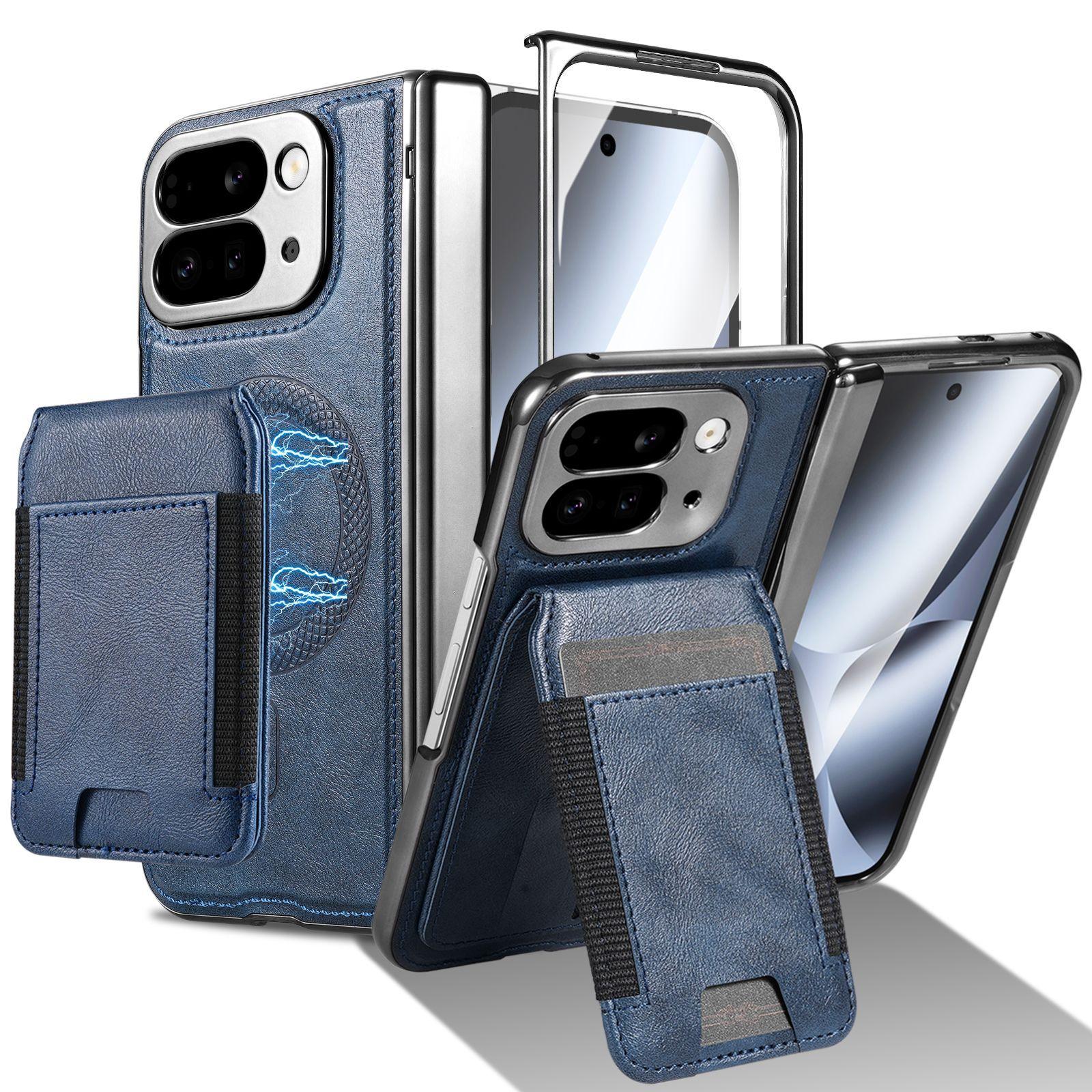 Magnetic Wallet Leather Case For Google