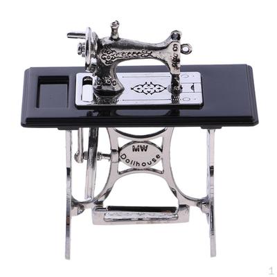 Vintage Sewing Machine Mini Furnishing Ornaments 1/6 Scale Doll Accessory