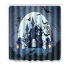 Halloween Shower Curtain Floor Mat Combination Four-Piece Set Bathroom Toilet Carpet Door Mat
