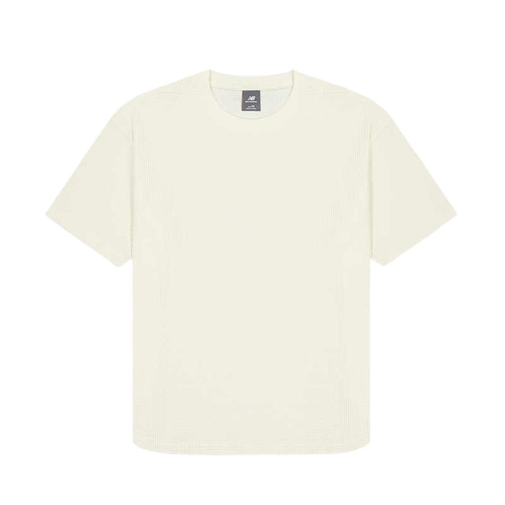 New Balance T Shirts Men's Ivory White Crew Neck Moderate NEF39541-IV