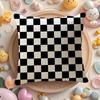 Simple And Stylish Checkerboard Pattern Pillow Case Sofa Living Room Bedroom Headboard Backrest Cushion Square Cushion