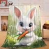 Black and white wolf in the night sky digital-printed polyester Bedroom velvet flannel soft cover blanket Fleece cover blankets