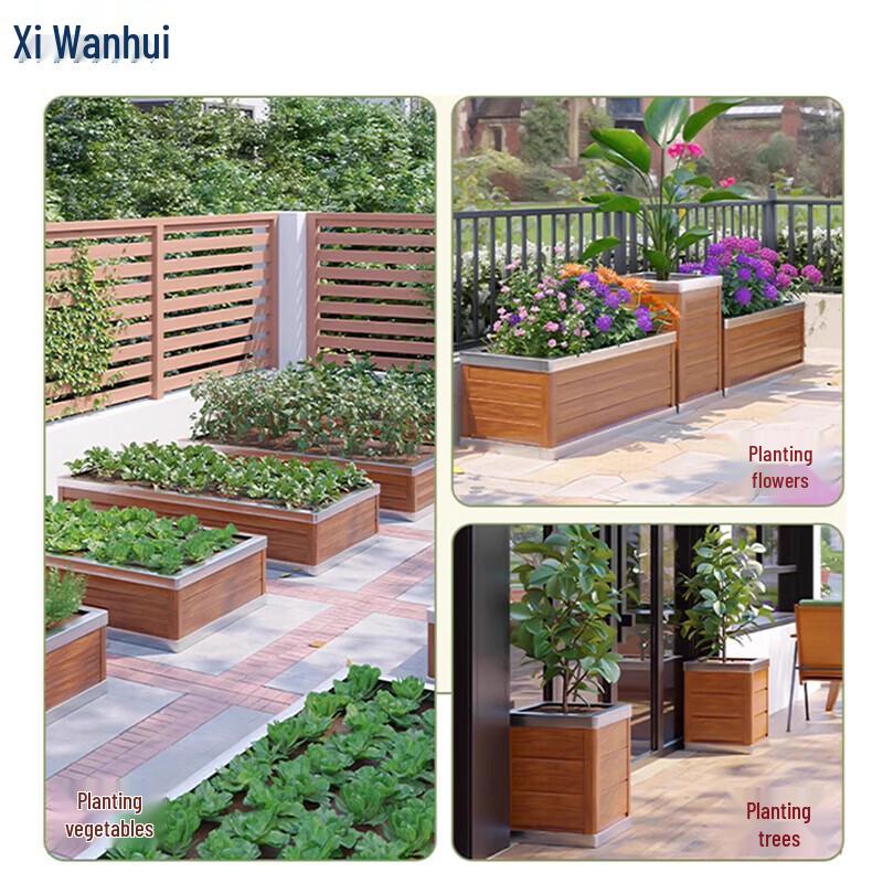 Xiwanhui Outdoor Horizontal Plank Planter Box