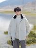 Unisex Winter Down Jacket: Men's Hooded, Loose Fit, Trendy Fashion Outerwear, Casual Couple Style.