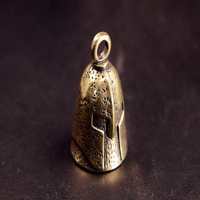 1Pc Brass Handicraft Die-Casting Scripture Bell Car Button Wind Bell Tibetan Creative Gift Home Decoration Pendant