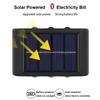 2/4/6 Led Solar Lights Outdoor Waterproof Atmosphere Up And Down Wall Lamp Solar Energy Lighting For Garden Yard Street Decor
