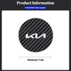 RRPM6 2 Pieces Carbon Fiber Leather Coasters Car Water Cup Anti-slip Mats Car Interior for New Kia Sportage 5 3 4 K7 K5 K8 K3 K9