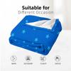 Monochrome Azure Star Anime Cartoon Flannel Blanket Soft Warm Throw for Bedroom Sofa Car Kids Holiday Gift