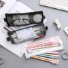 Large Capacity Custom Transparent Mesh Pencil Case with Logo