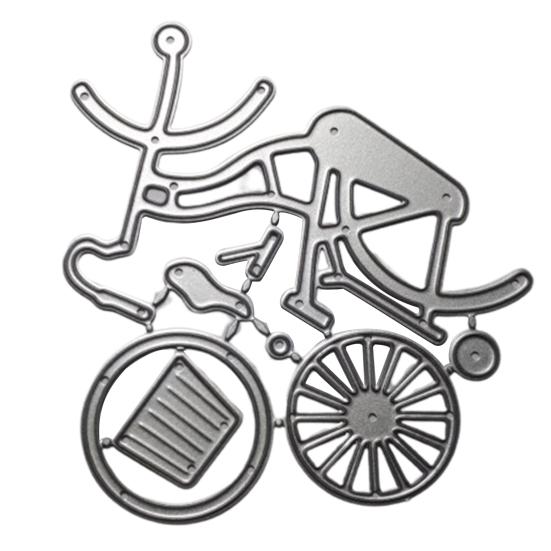 Cutting Pattern Gift Carbon Birthday Ornaments Die Bicycle Steel Scrapbook Album Template