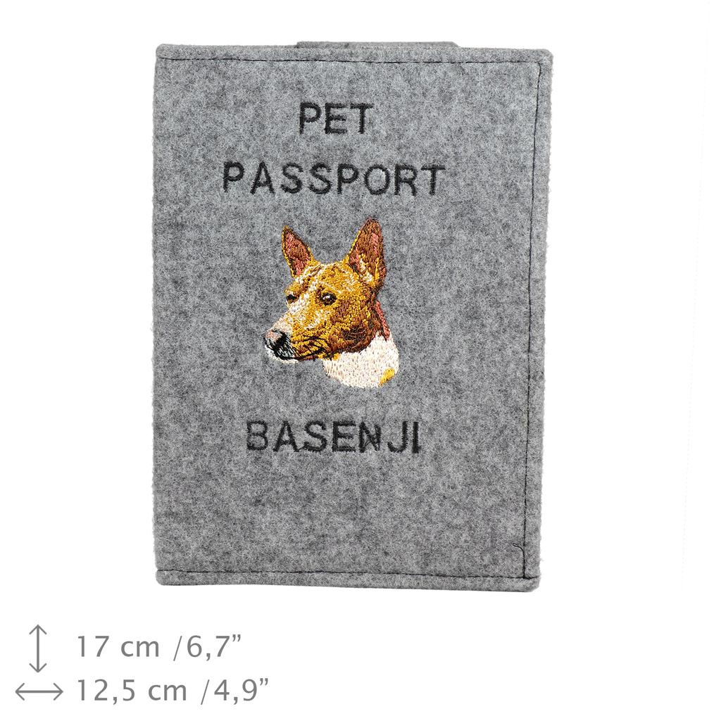 Basenji, African bush dog, Congo dog – Dog passport case, document case | Art-Dog