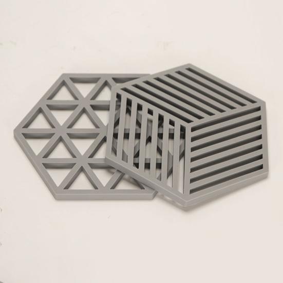 Suport de vasă din silicon Hexagonal Suport de masă Suport pentru oală Rezistent la căldură și Anti-alunecare Covorașe de masă Tampoane izolante pentru protecția biroului pentru casă Bar Cafenea