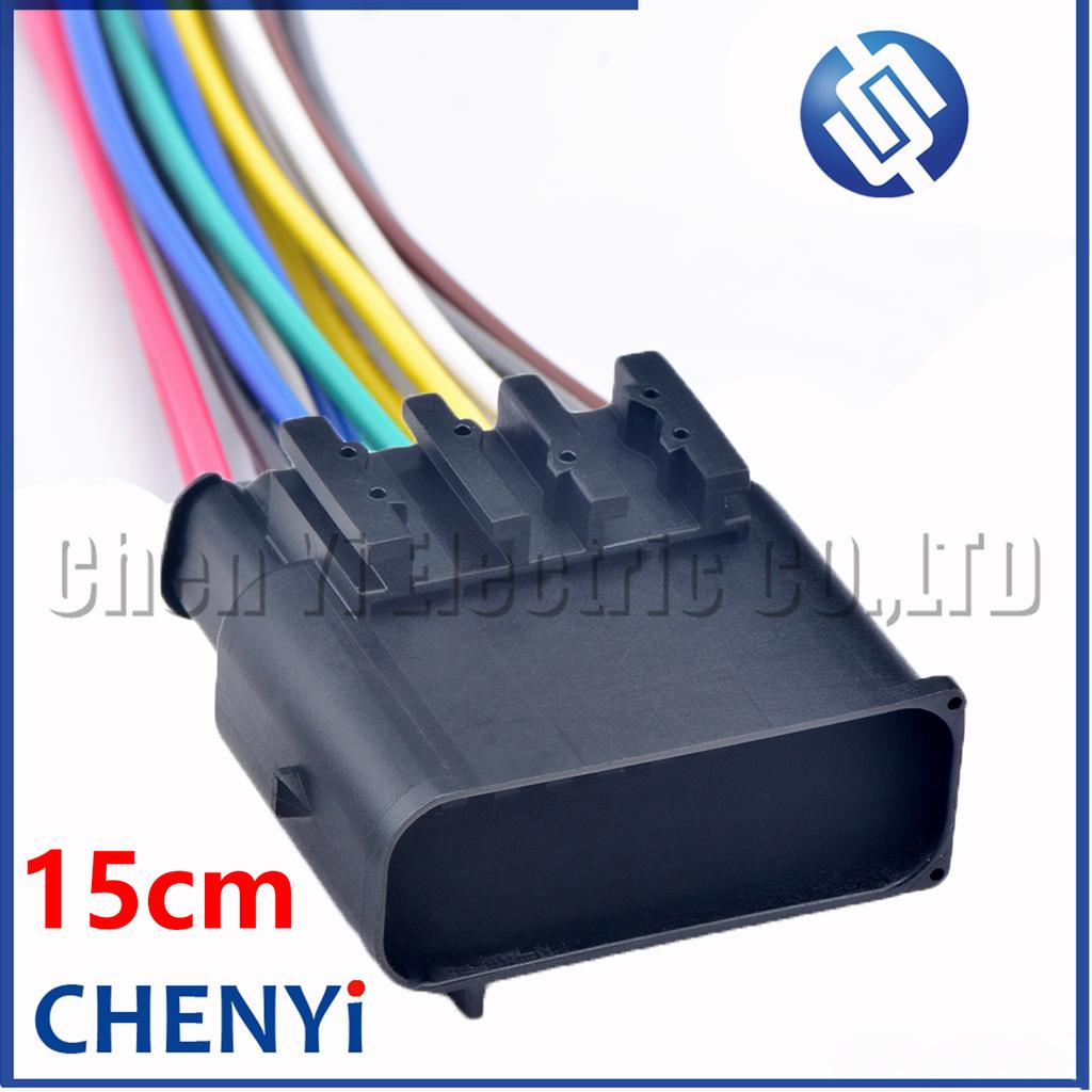 15 Pin Auto connector Car front bumper radar sensor harness plug 1564456-2 7590357-05 1564457-2 7590364-02 1564460-2