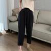 Women's Plus Size Tencel Denim Jeans - Summer Thin Ice Silk High Waist Slimming Harem Wide Leg Pants for Pear Shape.