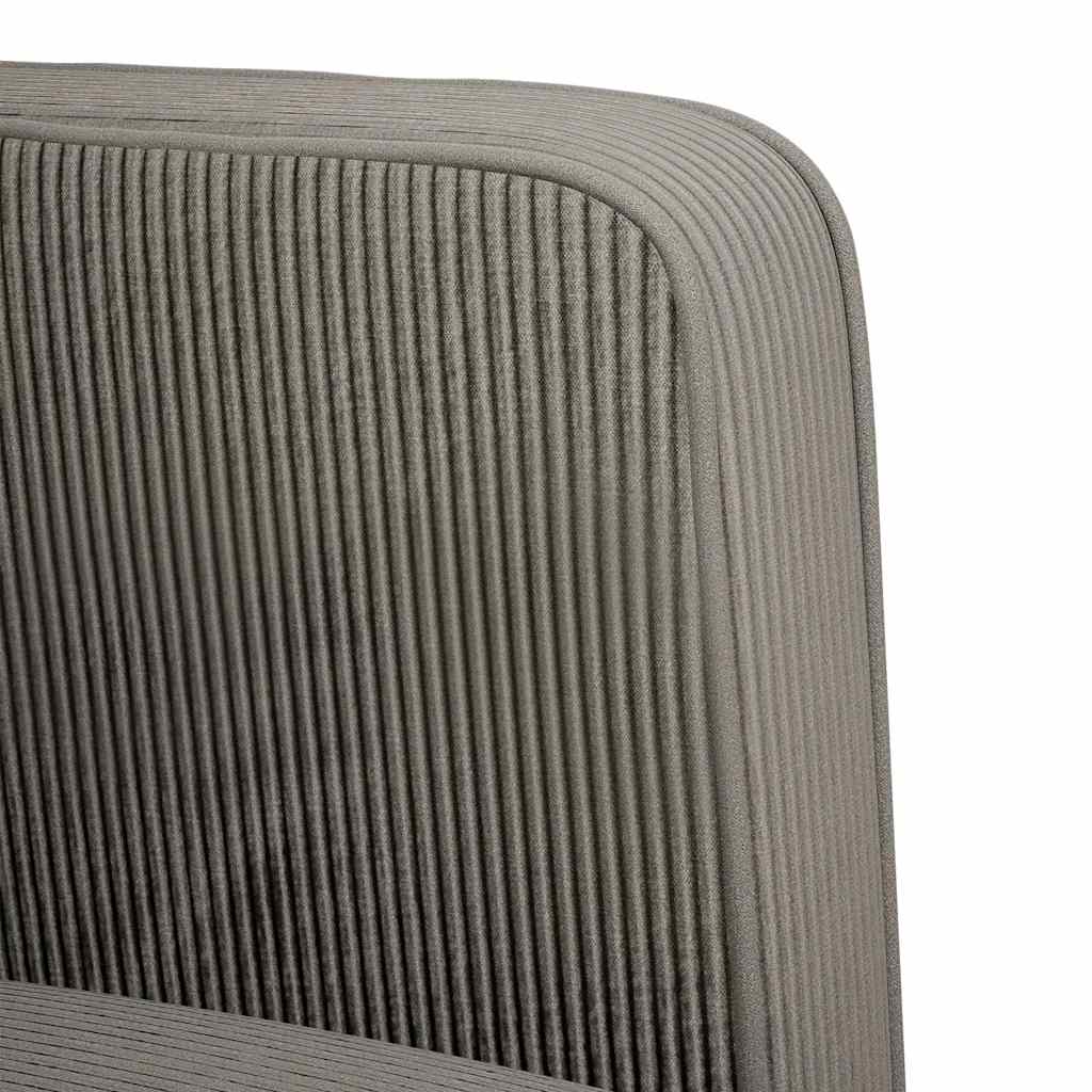 Armchair with Armrests Light Grey 54 Cm Cord Fabric