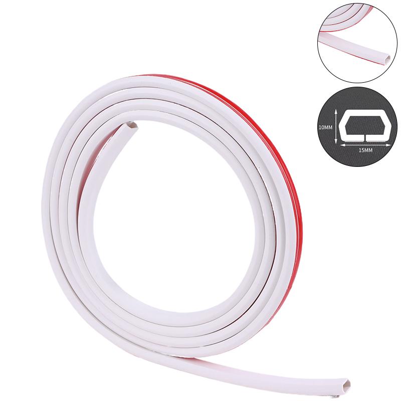 3/5Meters Pvc Floor Cord Cover Sheaths Flexible Electrical Conduit Cable Protectors Self-Adhesive Cable Hiders