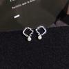 High End Small Pearl Earrings for Women Sterling Silver Simple and Versatile Temperament Earrings for New Style and Fresh Earrings