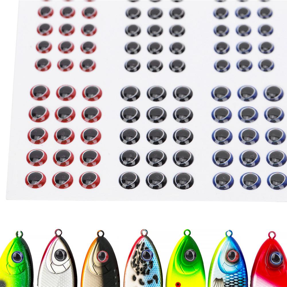 Fishing Lure Artificial Fish Eyes Fishing Hook Crafts 3D Animal Fish Eyes 183pcs Size 1