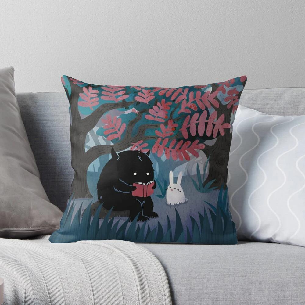 Cute Cat Pattern Pillowcase Interior Decoration Office Living Room Home Pillowcase