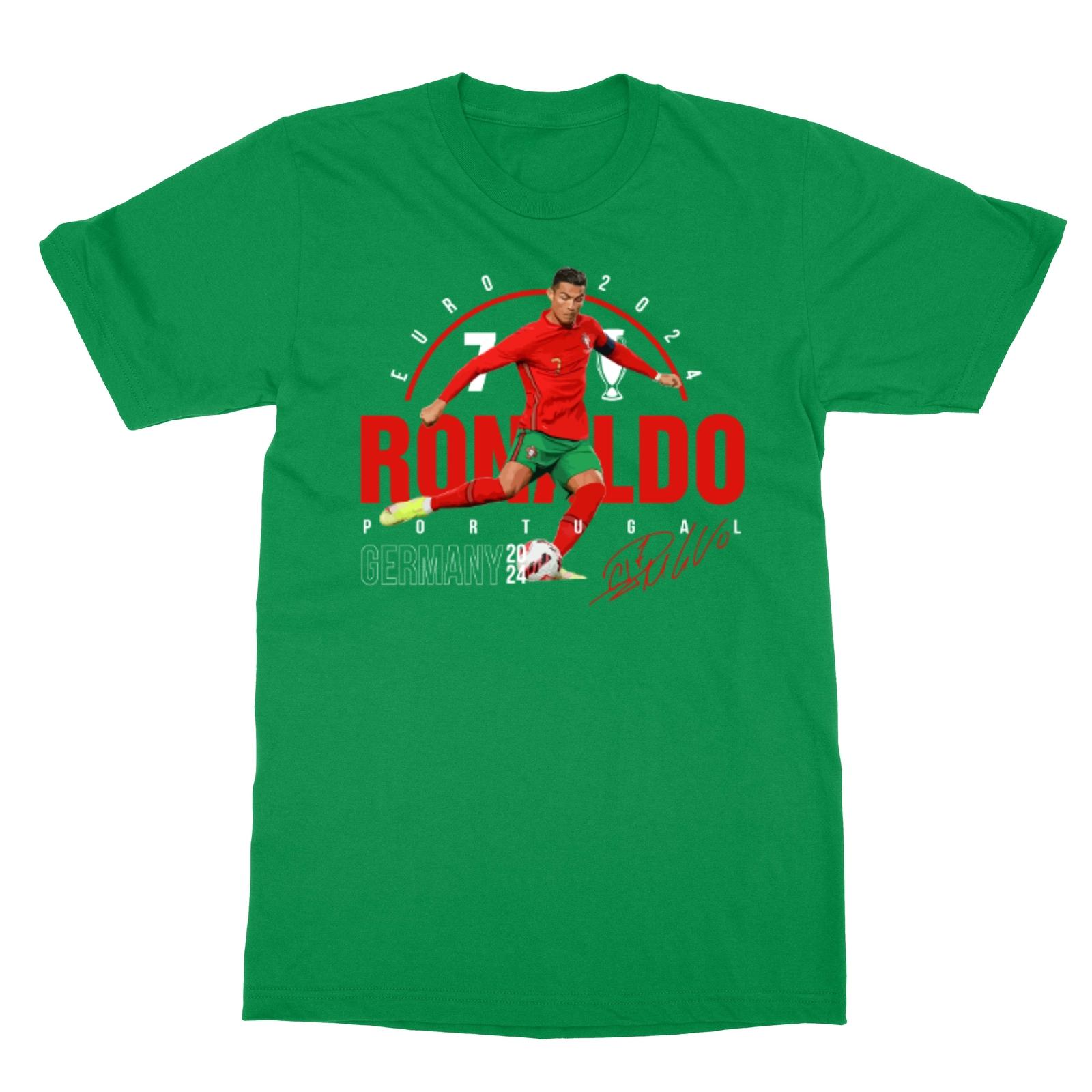 Portugal Europe 2026 Tribute – Ronaldo Inspired Green Unisex T-shirt L