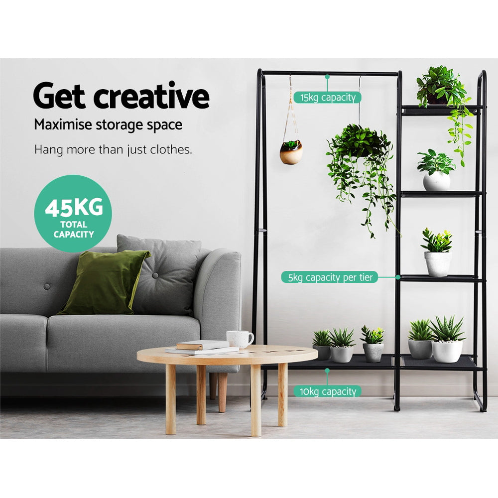 Garment Racks Portable Clothes Rack Garment Hanging Stand Closet Storage Organiser Shelf Home