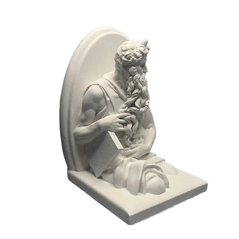 Figura Escultura de Moisés Piedra Difusora Escultura Obra de Arte Estatua de Yeso Estatua Arte Escultura Decoración Hogar Sala de Estar Regalos de Cumpleaños