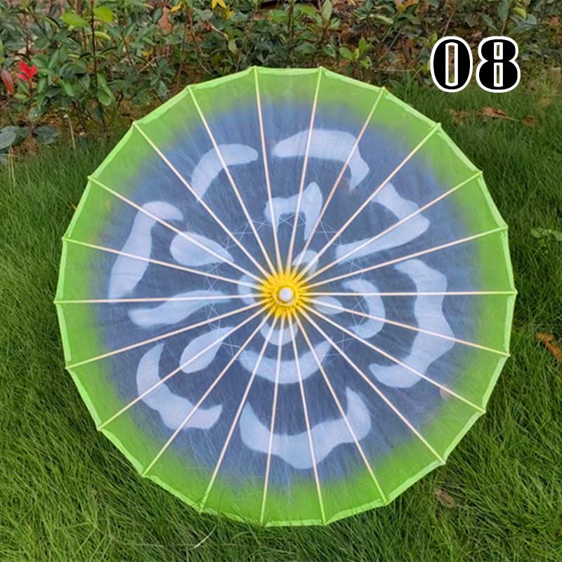 Dai Dance Stage Performance Umbrella Chinese Style Classical Dance Umbrella Jasmine Flower Pattern Hanfu Qipao Show Props Craft