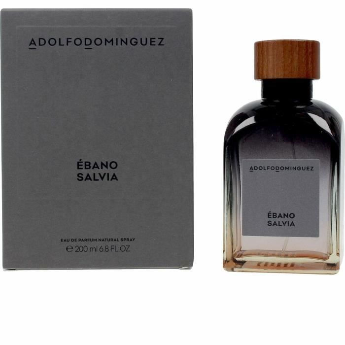 Parfum Homme - Adolfo Dominguez - Ébano Salvia - EDP - 200 Ml - Ingrédients Naturels