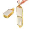 New Chinese Imitation Hetian Jade No Matter Brand Necklace Delicate Ice Through Men and Women Pendant Simple Atmosphere Clavicle Chain
