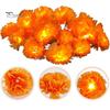 Festive Tabletop Lighting Marigold Flower String Lights, Artificial Cempasuchil Decorative Lamps, Halloween Flexible Warm White Garland LED