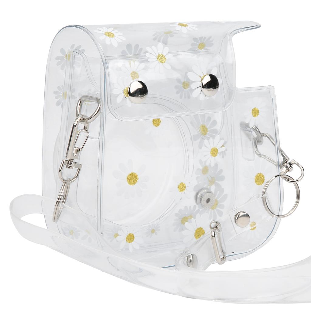 Transparent Small Camera Bag PVC Case with Shoulder Strap for Fujifilm Instax Mini 11 9 8