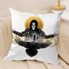 The CCrow Movie Cushion Cover Soft Plush Fabric DoubleSided Printed Sofa Cushion Cover for All Seasons Home Decor Gift
